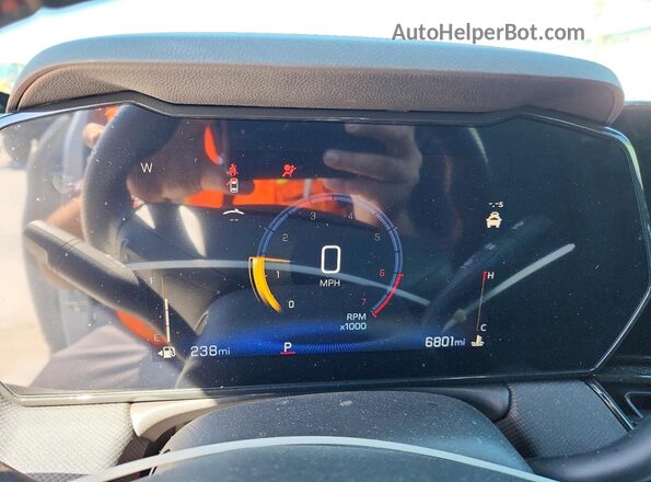 KL79MTSL6SB084768 2025 CHEVROLET TRAILBLAZER White Instrument cluster view