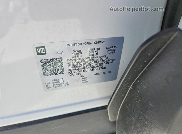 KL79MTSL6SB084768 2025 CHEVROLET TRAILBLAZER White 360 interior view