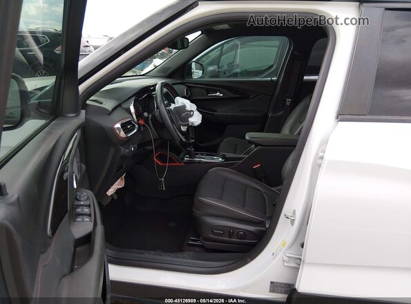 KL79MTSL7MB131535 2021 CHEVROLET TRAILBLAZER White Widok wnętrza z przodu