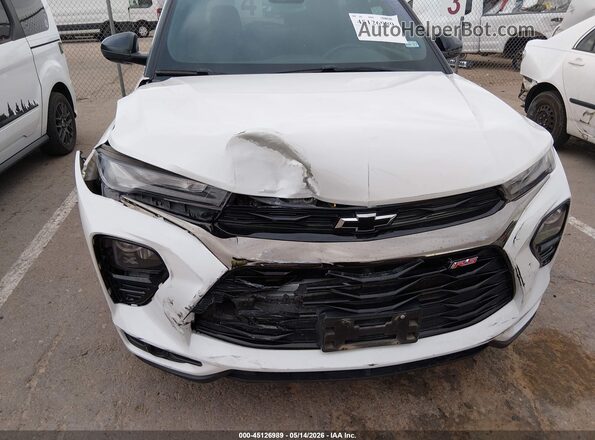 KL79MTSL7MB131535 2021 CHEVROLET TRAILBLAZER White Widok z przodu