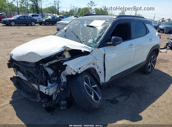KL79MTSL8NB075221 2022 CHEVROLET TRAILBLAZER White Vista tres cuartos delantera izquierda