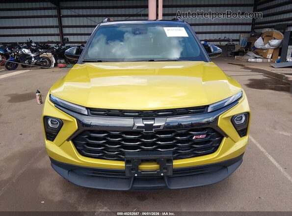 KL79MTSL9RB043447 2024 CHEVROLET TRAILBLAZER Yellow Instrument cluster view