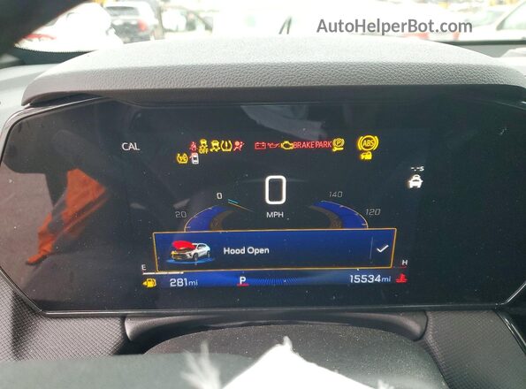 KL79MTSL9SB110246 2025 CHEVROLET TRAILBLAZER Silver Instrument cluster view