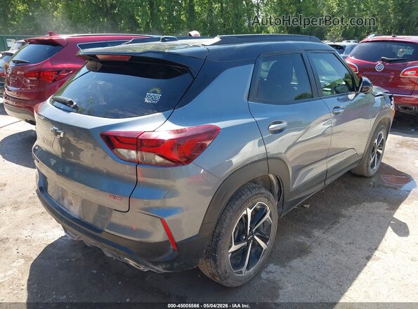 KL79MUSL0NB052585 2022 CHEVROLET TRAILBLAZER Silver უკანა მარჯვენა