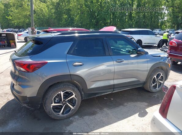 KL79MUSL0NB052585 2022 CHEVROLET TRAILBLAZER Silver უკანა სალონის ხედი