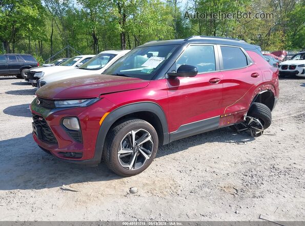 KL79MUSL0NB135238 2022 CHEVROLET TRAILBLAZER Red Przód lewy