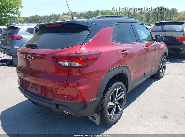 KL79MUSL3NB052693 2022 CHEVROLET TRAILBLAZER Темно-бордовый Задняя правая четверть