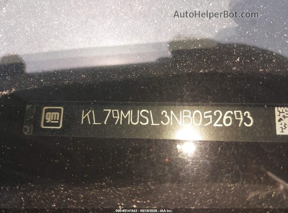 KL79MUSL3NB052693 2022 CHEVROLET TRAILBLAZER Темно-бордовый 