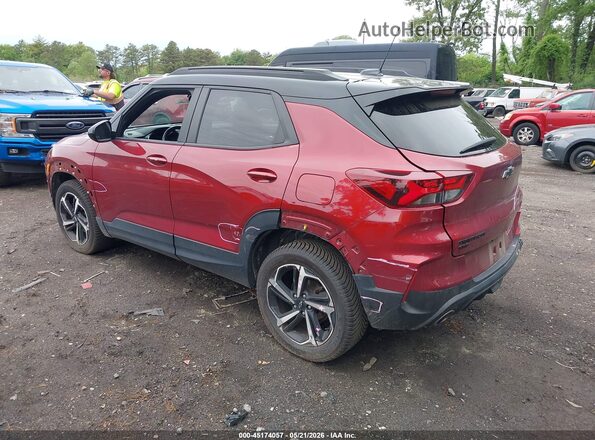 KL79MUSL3NB062544 2022 CHEVROLET TRAILBLAZER Red Rear left