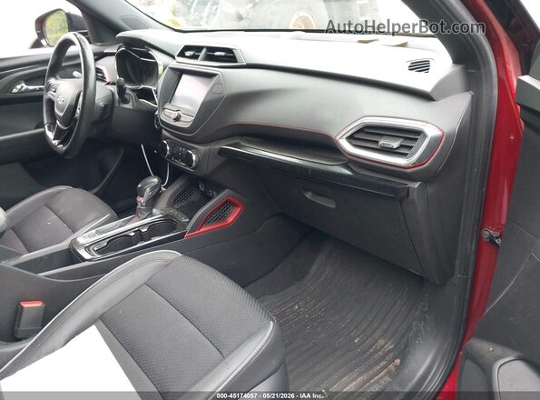 KL79MUSL3NB062544 2022 CHEVROLET TRAILBLAZER Red Front interior view