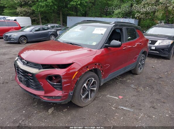 KL79MUSL3NB062544 2022 CHEVROLET TRAILBLAZER Red Front left
