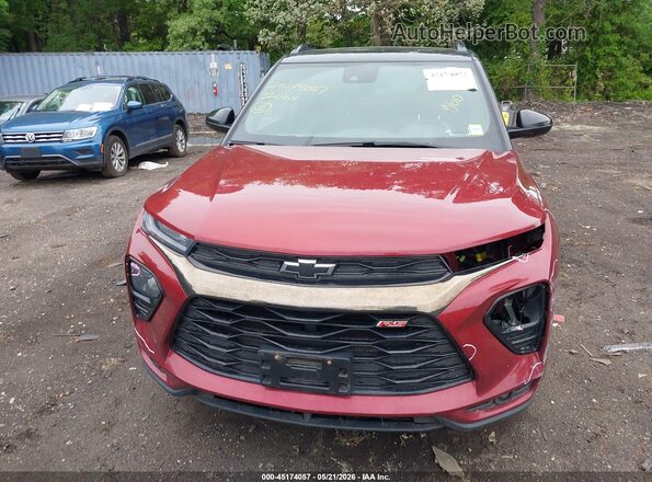 KL79MUSL3NB062544 2022 CHEVROLET TRAILBLAZER Red Instrument cluster view