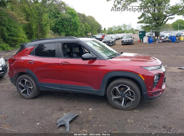 KL79MUSL3NB062544 2022 CHEVROLET TRAILBLAZER Red Rear interior view