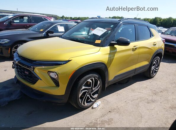 KL79MUSL5RB151327 2024 CHEVROLET TRAILBLAZER Yellow Առջևի ձախ երեք քառորդ տեսարան