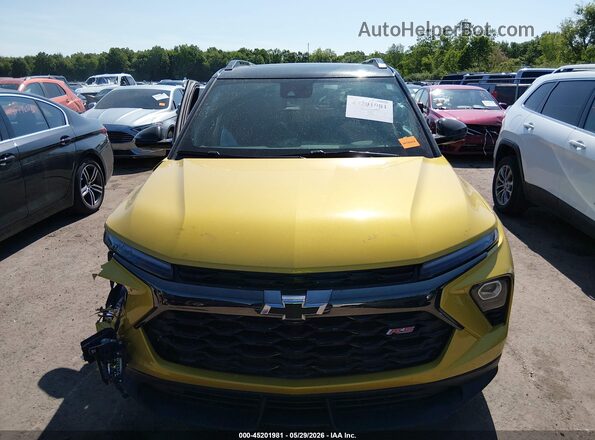 KL79MUSL5RB151327 2024 CHEVROLET TRAILBLAZER Yellow Սարքավորումների վահանակի տեսք