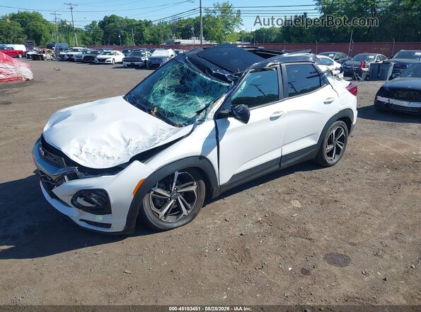 KL79MUSL6MB126977 2021 CHEVROLET TRAILBLAZER White Передня ліва чверть