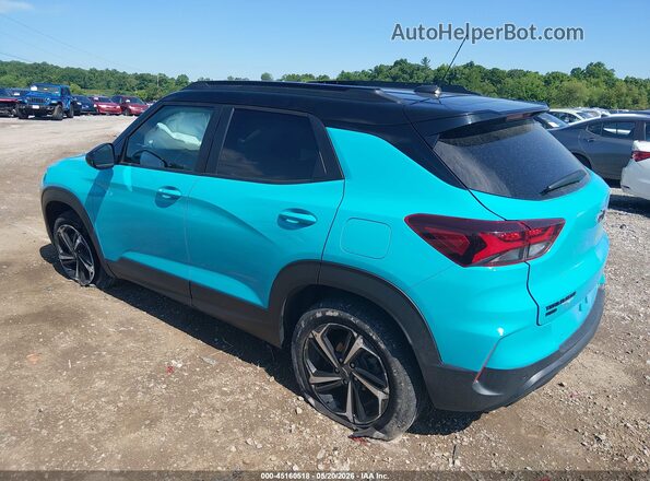 KL79MUSL7MB130777 2021 CHEVROLET TRAILBLAZER Blue Trasero izquierdo