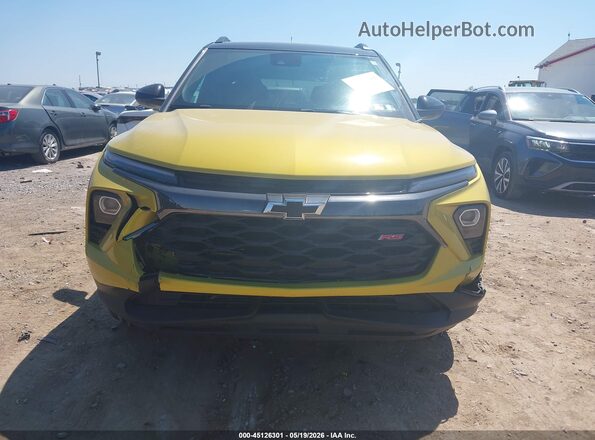 KL79MUSL8RB126423 2024 CHEVROLET TRAILBLAZER Yellow Սարքավորումների վահանակի տեսք