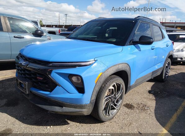 KL79MUSL8RB134795 2024 CHEVROLET TRAILBLAZER Blue წინა მარცხენა ხედი სამი მეოთხედიდან