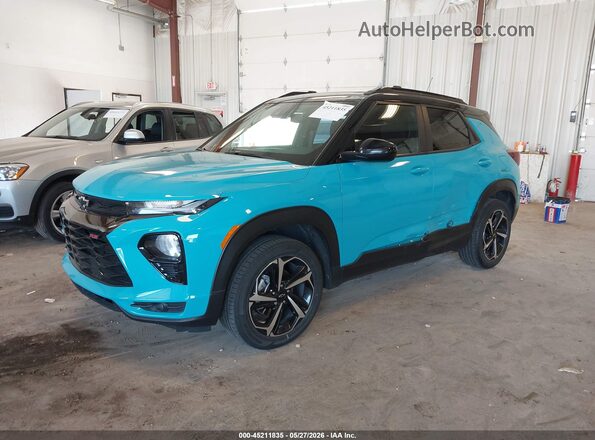 KL79MUSL9MB134359 2021 CHEVROLET TRAILBLAZER Turquoise 
