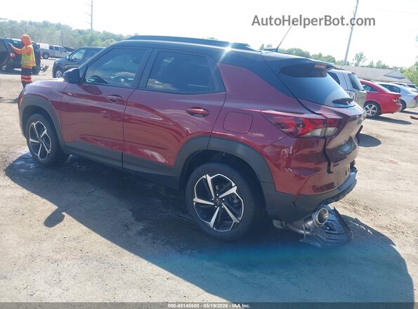 KL79MUSL9PB050885 2023 CHEVROLET TRAILBLAZER Burgundy Rear left