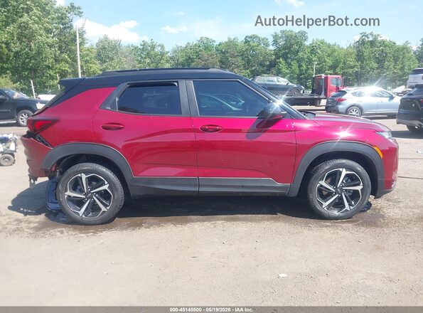 KL79MUSL9PB050885 2023 CHEVROLET TRAILBLAZER Burgundy Rear interior view