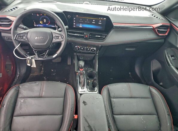 KL79MUSL9SB097343 2025 CHEVROLET TRAILBLAZER Red Dashboard view