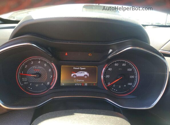 KL79MUSLXMB023951 2021 CHEVROLET TRAILBLAZER White Instrument cluster view