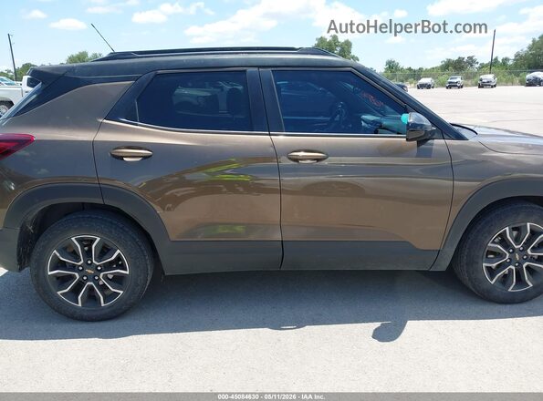KL79MVSL3MB023408 2021 CHEVROLET TRAILBLAZER Brown Widok wnętrza z tyłu