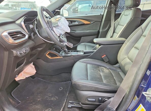 KL79MVSL5PB122655 2023 CHEVROLET TRAILBLAZER Blue Widok wnętrza z przodu