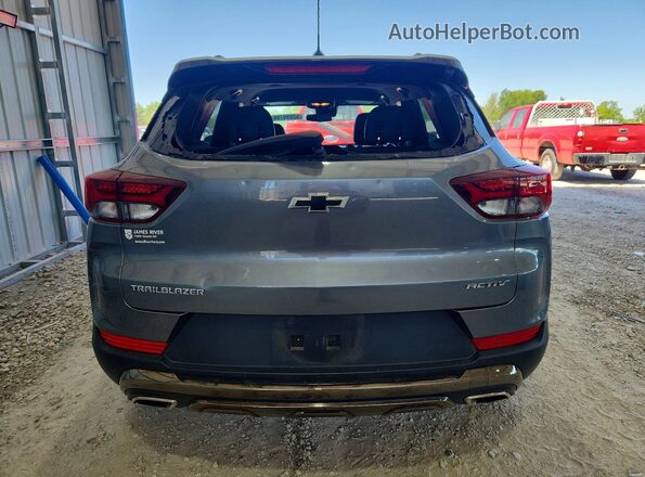 KL79MVSL8MB161994 2021 CHEVROLET TRAILBLAZER Gray Rear view