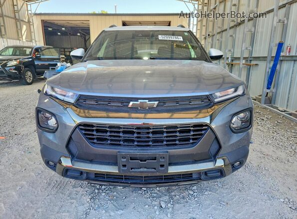 KL79MVSL8MB161994 2021 CHEVROLET TRAILBLAZER Gray Front view