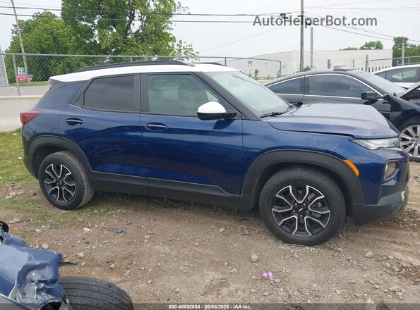 KL79MVSLXNB128366 2022 CHEVROLET TRAILBLAZER Blue 