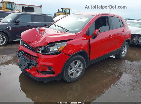 KL7CJKSB1LB334435 2020 CHEVROLET TRAX Red წინა მარცხენა ხედი სამი მეოთხედიდან