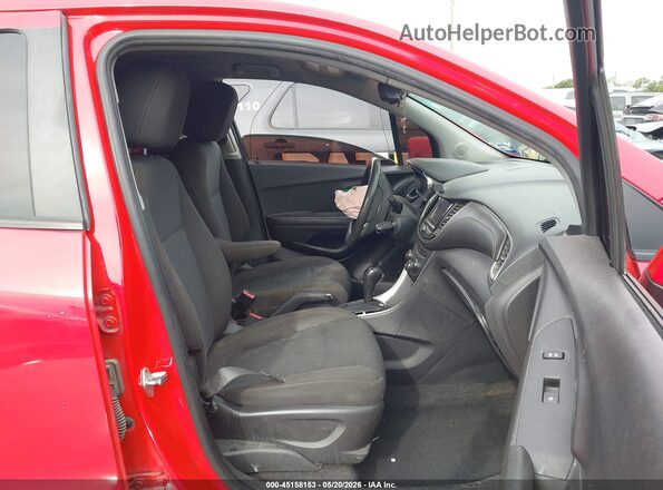 KL7CJKSB1LB334435 2020 CHEVROLET TRAX Red წინა სალონის ხედი