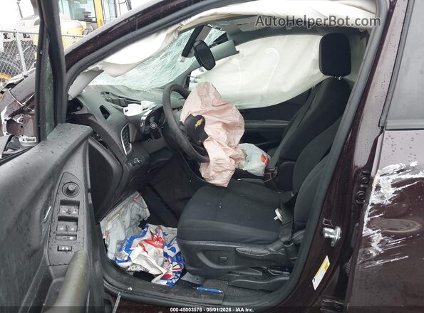 KL7CJKSB1MB313800 2021 CHEVROLET TRAX Maroon Front interior view