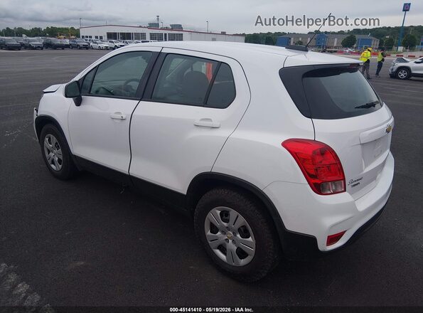 KL7CJKSB4JB555878 2018 CHEVROLET TRAX White Trasero izquierdo