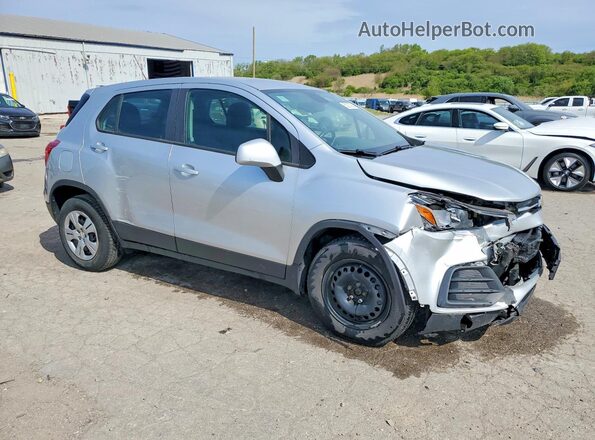 KL7CJKSBXJB723166 2018 CHEVROLET TRAX Silver 