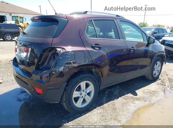 KL7CJLSB1MB307551 2021 CHEVROLET TRAX Burgundy Задня права чверть