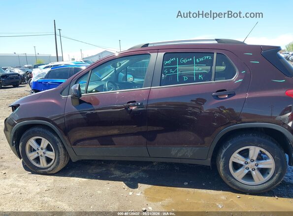 KL7CJLSB1MB307551 2021 CHEVROLET TRAX Burgundy 