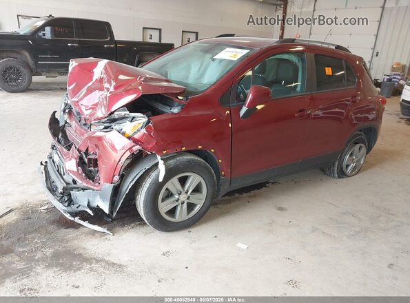 KL7CJLSB2MB321538 2021 CHEVROLET TRAX Red წინა მარცხენა ხედი სამი მეოთხედიდან