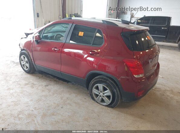 KL7CJLSB2MB321538 2021 CHEVROLET TRAX Red უკანა მარცხენა