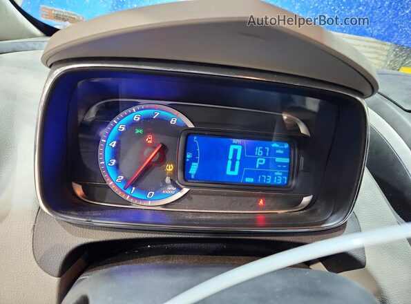 KL7CJLSB4GB758378 2016 CHEVROLET TRAX Blue Вид щитка приладів
