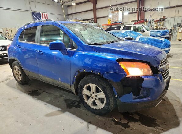 KL7CJLSB4GB758378 2016 CHEVROLET TRAX Blue Передня права чверть