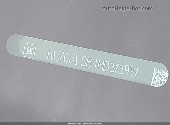 KL7CJLSB4MB313991 2021 CHEVROLET TRAX Gray 