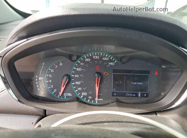 KL7CJLSB6KB960793 2019 CHEVROLET TRAX Silver Instrument cluster view