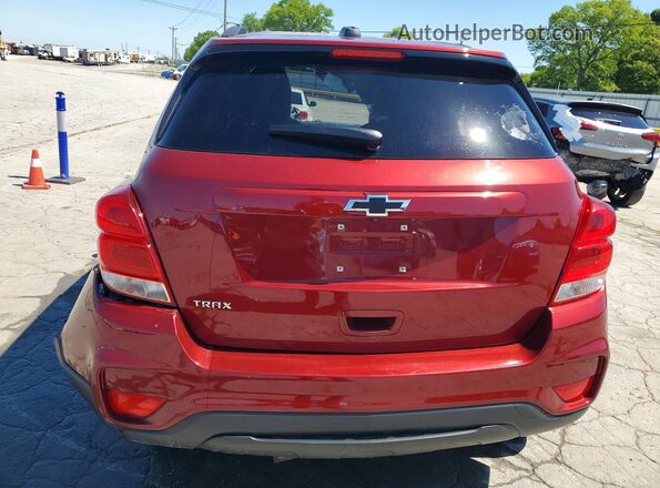 KL7CJLSB8MB323391 2021 CHEVROLET TRAX Red უკანა ხედი