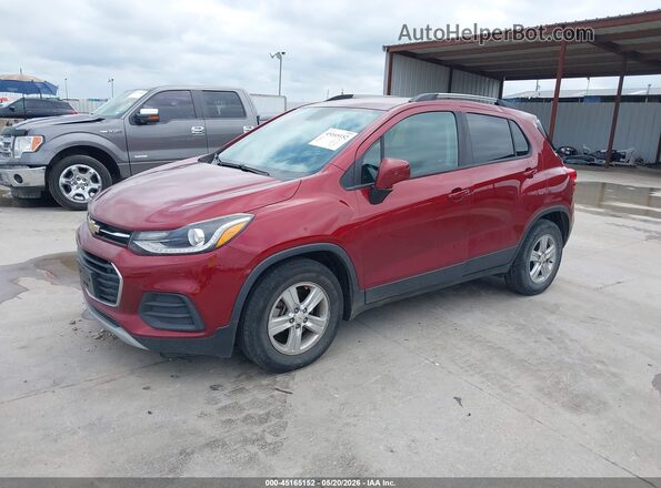 KL7CJLSB9MB345948 2021 CHEVROLET TRAX Red Передня ліва чверть