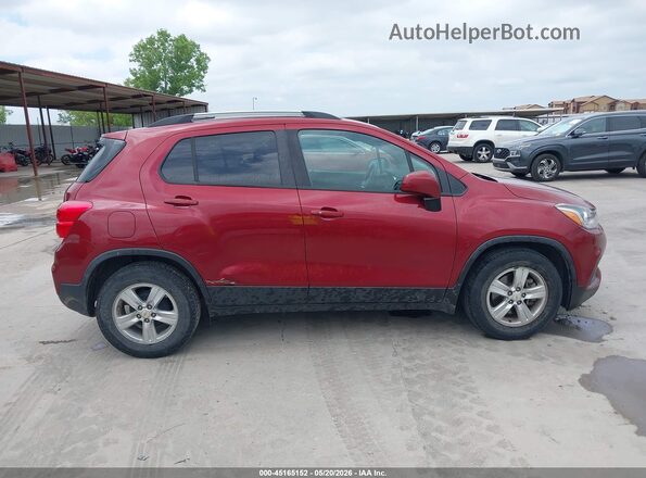 KL7CJLSB9MB345948 2021 CHEVROLET TRAX Red Вид задньої частини салону