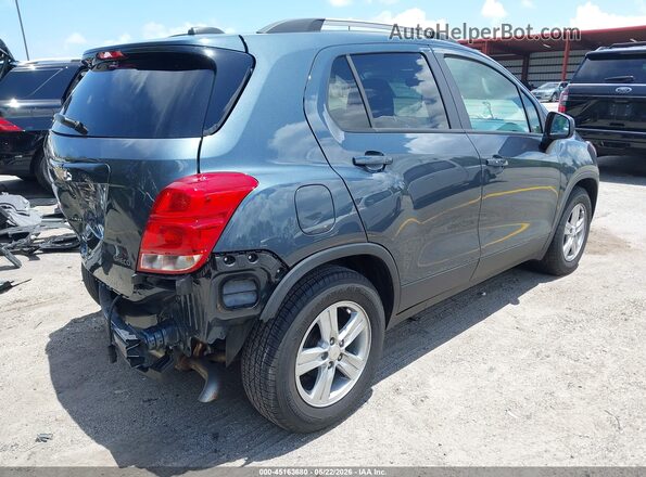 KL7CJLSM4NB564626 2022 CHEVROLET TRAX Blue Հետևի աջ